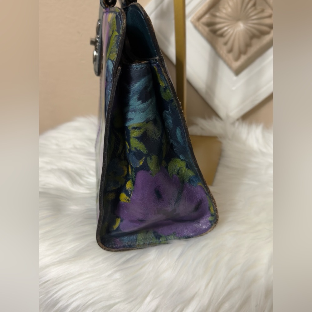 Patricia Nash Purple and Blue Floral Bag - Picture 5 of 16